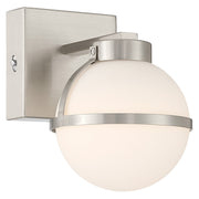 Access Emma 5CCT LED Wall Sconce, Brushed Steel/Opal