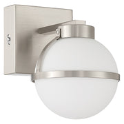 Access Emma 5CCT LED Wall Sconce, Brushed Steel/Opal
