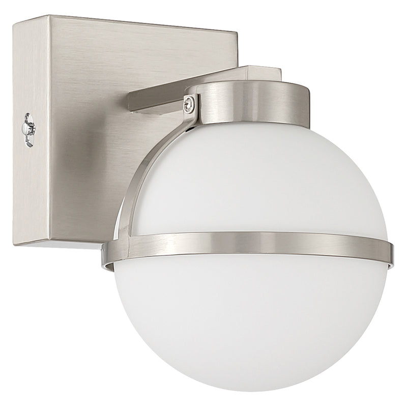 Access Emma 5CCT LED Wall Sconce, Brushed Steel/Opal