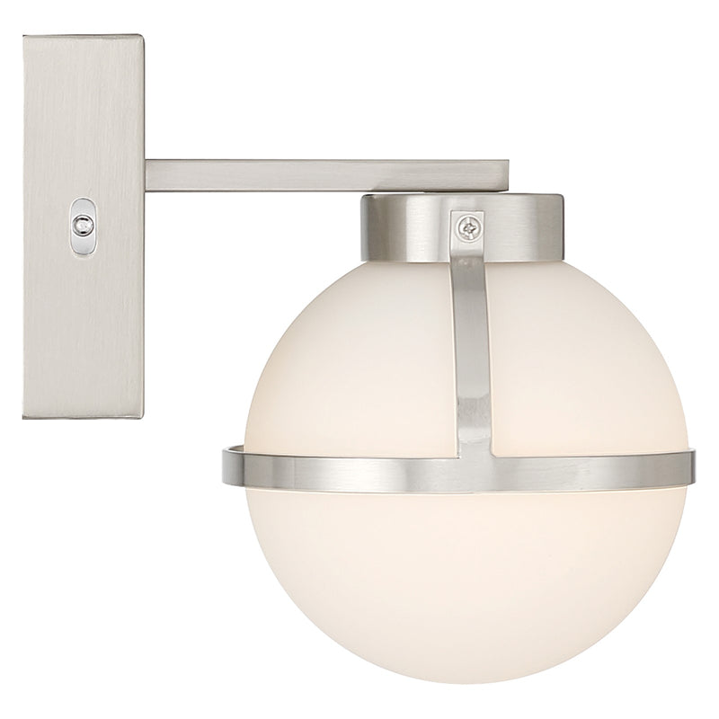 Access Emma 5CCT LED Wall Sconce, Brushed Steel/Opal