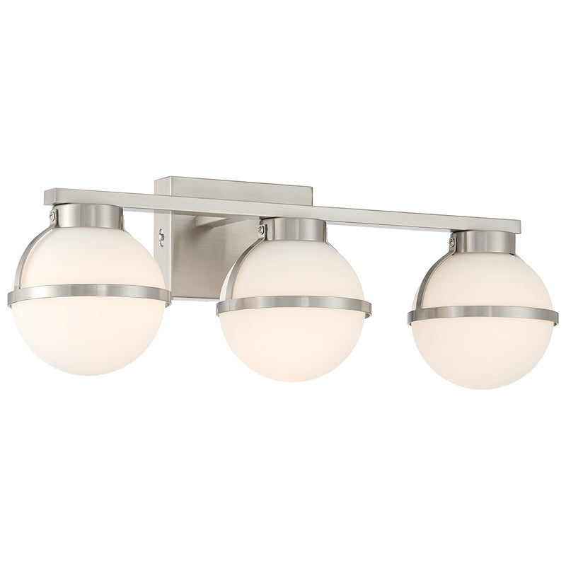 Access Lighting Emma 5CCT LED Vanity, Brushed Steel/Opal