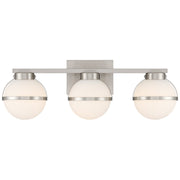 Access Lighting Emma 5CCT LED Vanity, Brushed Steel/Opal