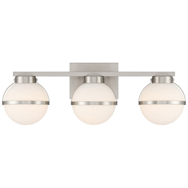 Access Lighting Emma 5CCT LED Vanity, Brushed Steel/Opal