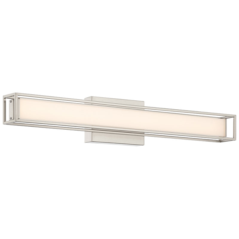 Access Justine 3CCT LED Vanity, Brushed Steel/Acrylic Lens