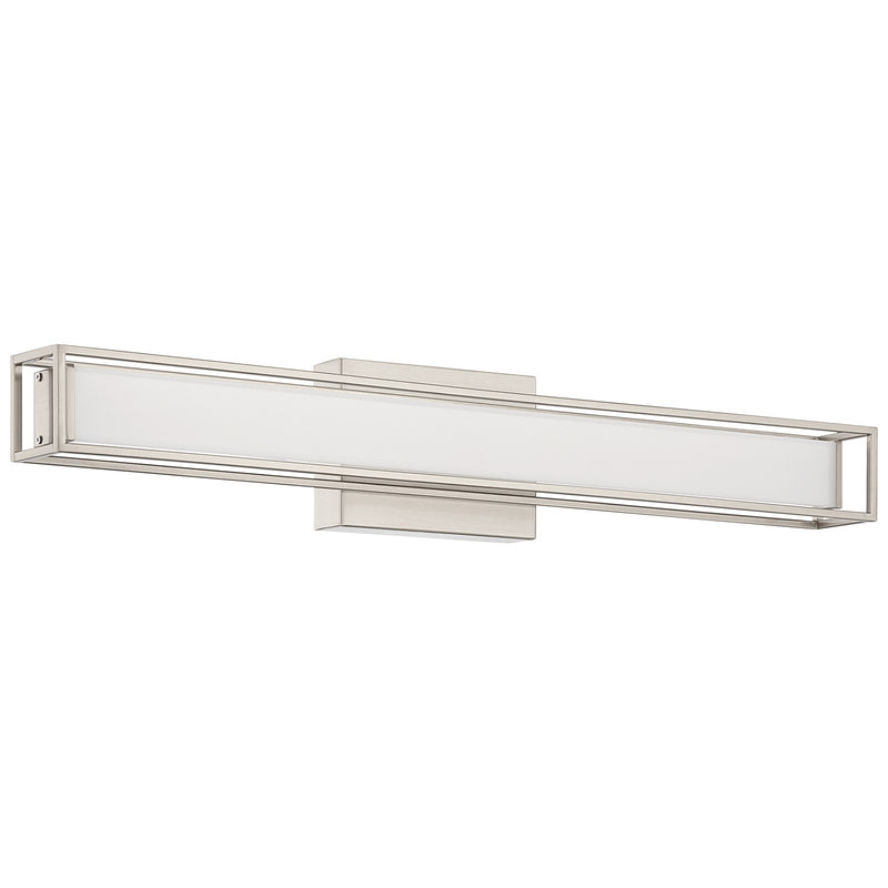Access Justine 3CCT LED Vanity, Brushed Steel/Acrylic Lens