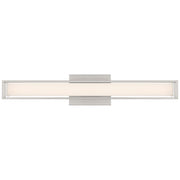 Access Justine 3CCT LED Vanity, Brushed Steel/Acrylic Lens