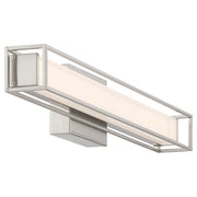 Access Justine 3CCT LED Vanity, Brushed Steel/Acrylic Lens