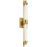 Access Julia 3CCT LED Vanity, Antique Brass/Clr Frosted