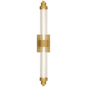 Access Julia 3CCT LED Vanity, Antique Brass/Clr Frosted