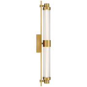 Access Julia 3CCT LED Vanity, Antique Brass/Clr Frosted