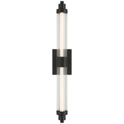 Access Lighting Julia 3CCT LED Vanity, Black/Clear Frosted
