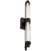 Access Lighting Julia 3CCT LED Vanity, Black/Clear Frosted