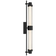 Access Lighting Julia 3CCT LED Vanity, Black/Clear Frosted