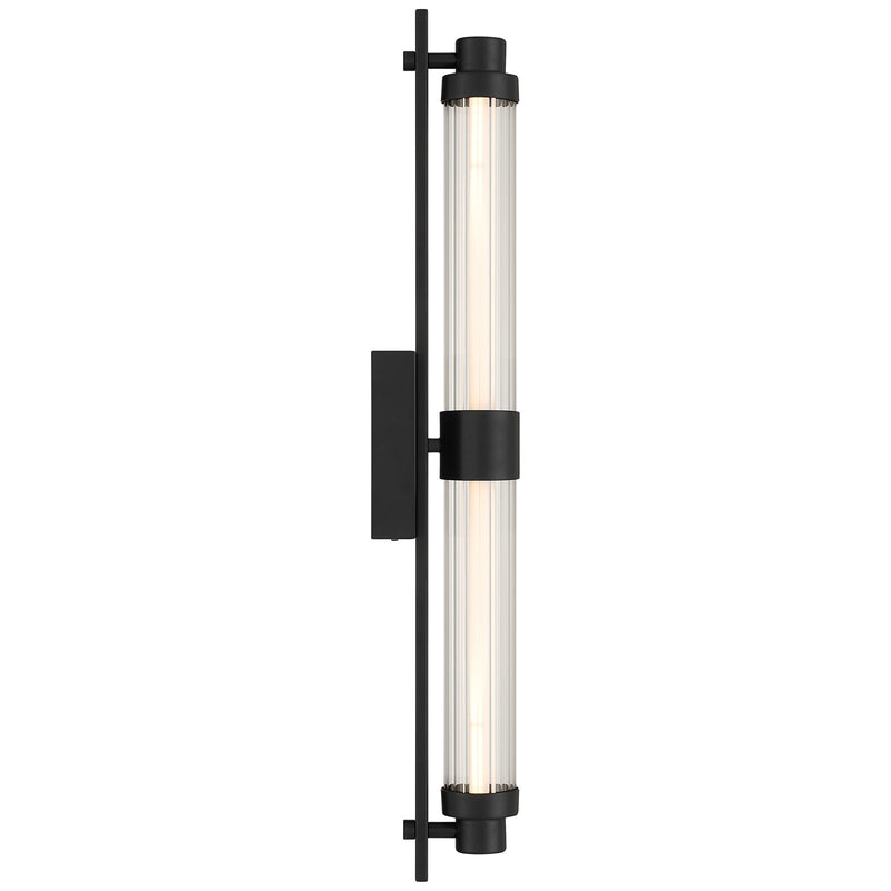 Access Lighting Julia 3CCT LED Vanity, Black/Clear Frosted