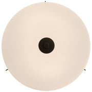 Access Lighting Rachel 2 Light Flush Mount, Matte Black/Opal