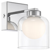 Access Chloe 3CCT LED Wall Sconce, Chrome/Clr Opal