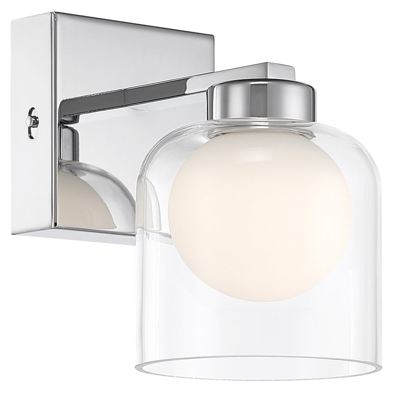 Access Chloe 3CCT LED Wall Sconce, Chrome/Clr Opal