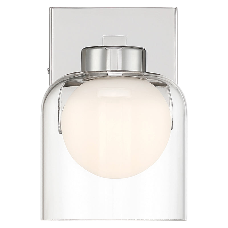 Access Chloe 3CCT LED Wall Sconce, Chrome/Clr Opal
