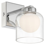Access Chloe 3CCT LED Wall Sconce, Chrome/Clr Opal