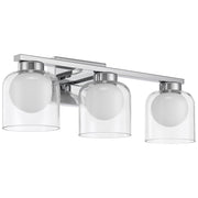 Access Lighting Chloe 3CCCT LED Vanity, Chrome/Clear Opal