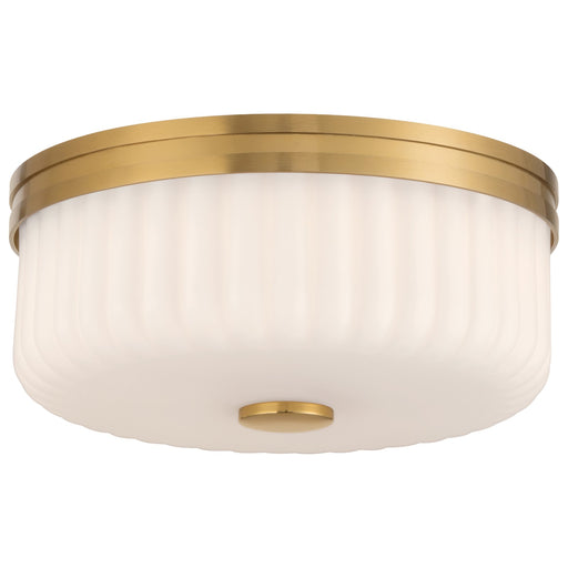 Access Daniella 3CCT LED Flush Mt, Antique Brass/Opal