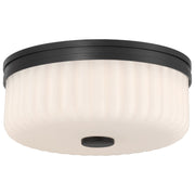 Access Daniella 3CCT LED Flush Mt, Matte Black/Opal