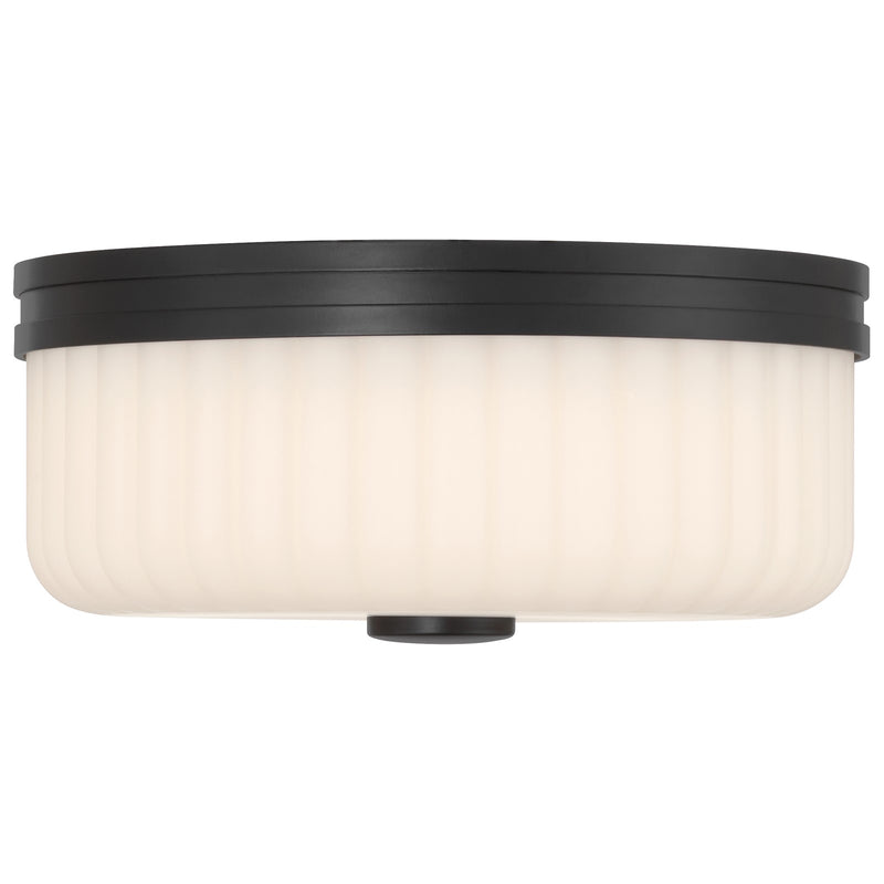 Access Daniella 3CCT LED Flush Mt, Matte Black/Opal