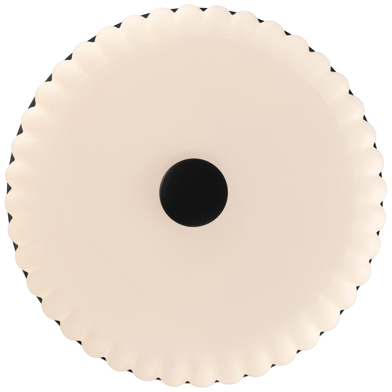 Access Daniella 3CCT LED Flush Mt, Matte Black/Opal