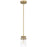 Access Lighting Shelby 1 Light Pendant, Brushed Gold/Clear - 63080-BG-CLR