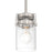 Access Lighting Shelby 1 Light Pendant, Brushed Steel/Clear