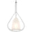 Access Lighting Ray Pendant, Chrome/Clear, Frosted White