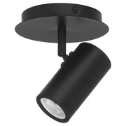 Access Prado 1Lt Adjustable LED Flush Mt, Matte Black/Matte Black