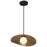 Access Lighting Yates 1 Lt LED Pendant, Black/Brass/Opal