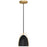 Access Lighting Axel 1 Light Pendant, Matte Black