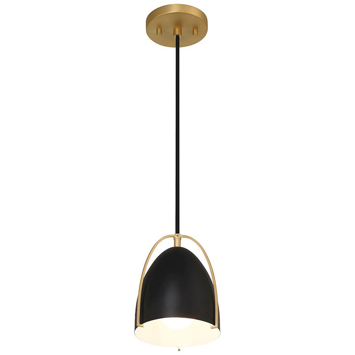 Access Lighting Axel 1 Light Pendant, Matte Black