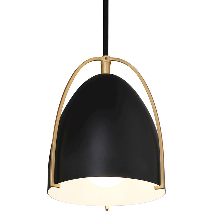 Access Lighting Axel 1 Light Pendant, Matte Black