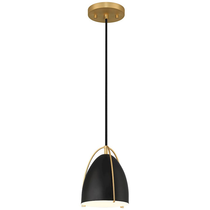 Access Lighting Axel 1 Light Pendant, Matte Black