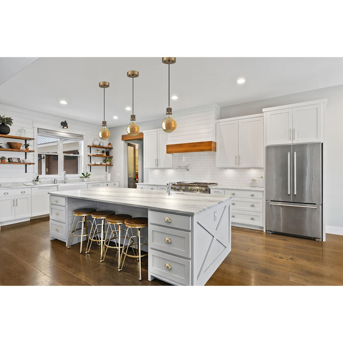 Access Lighting Port Nine Bare G40 1 LT LED Pendant, Brass