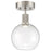 Access Lighting Port Nine 1 Light Burgundy LED Semi-Flush, Steel
