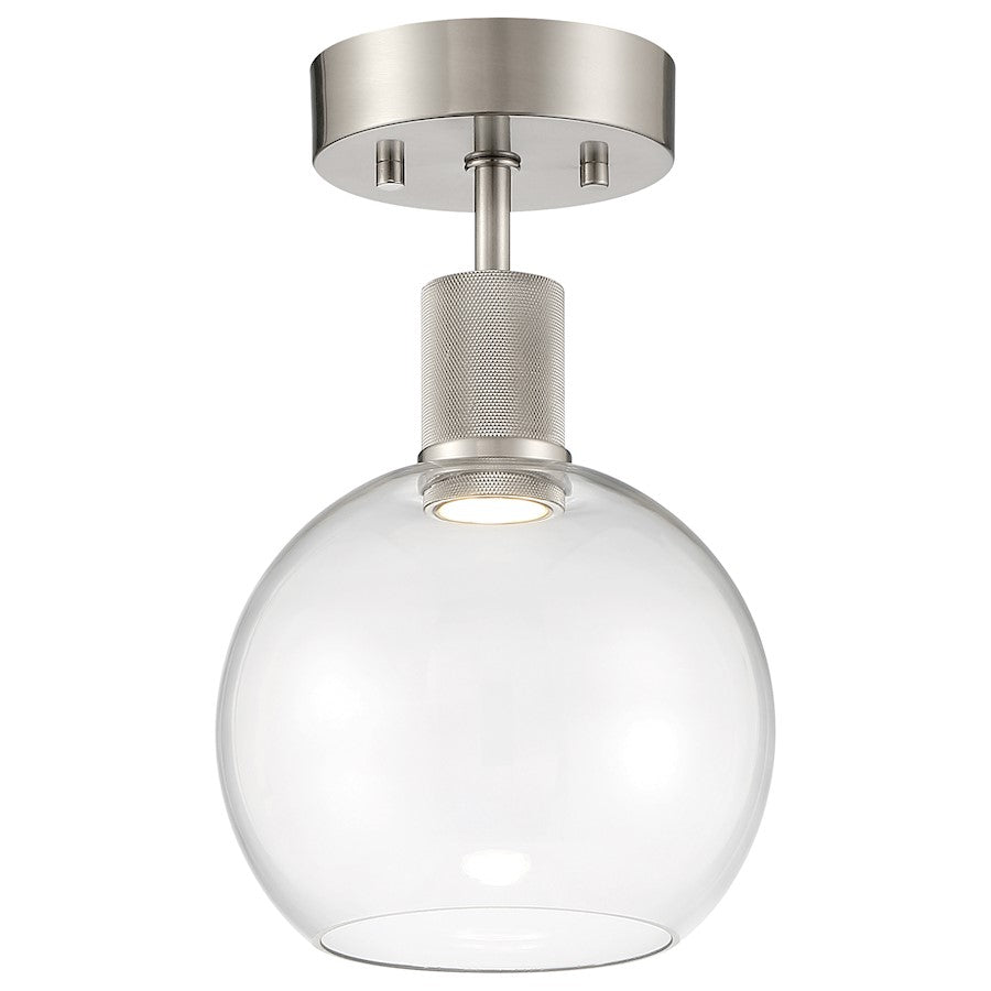 Access Lighting Port Nine 1 Light Burgundy LED Semi-Flush, Steel