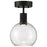 Access Lighting Port Nine Burgundy LED 12" Semi-Flush Mount