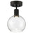 Access Lighting Port Nine Burgundy LED Semi-Flush Mount