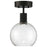 Access Lighting Port Nine Burgundy LED Semi-Flush Mount