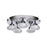 Access Lighting Optix 5 Light Flush Mount, Chrome