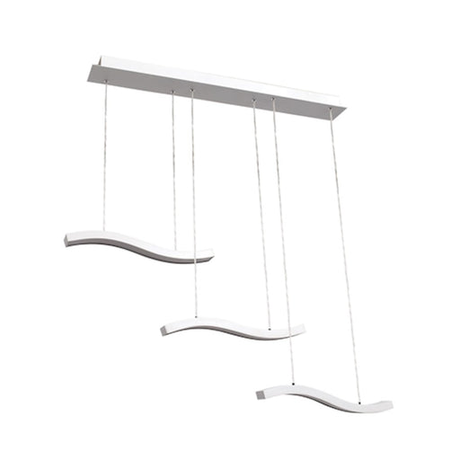 Access Lighting Ripple 3 Light Pendant, White