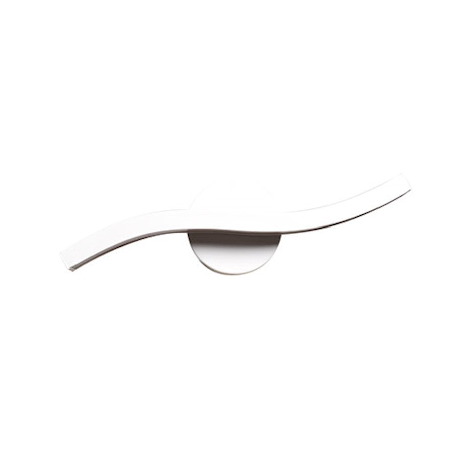 Access Lighting Ripple 1 Light Wall Sconce, White