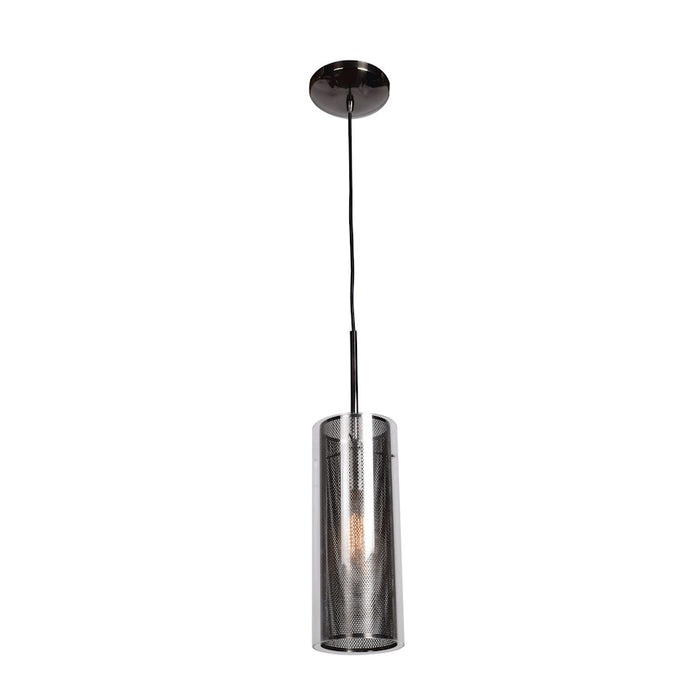Access Lighting Multis 1 Light Pendant, Black Chrome