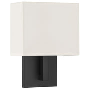 Access Lighting Mid Town 1Lt LED Wall Sconce, Matte Black/White