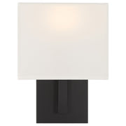 Access Lighting Mid Town 1Lt LED Wall Sconce, Matte Black/White