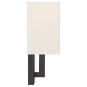 Access Lighting Mid Town 1Lt LED Wall Sconce, Matte Black/White